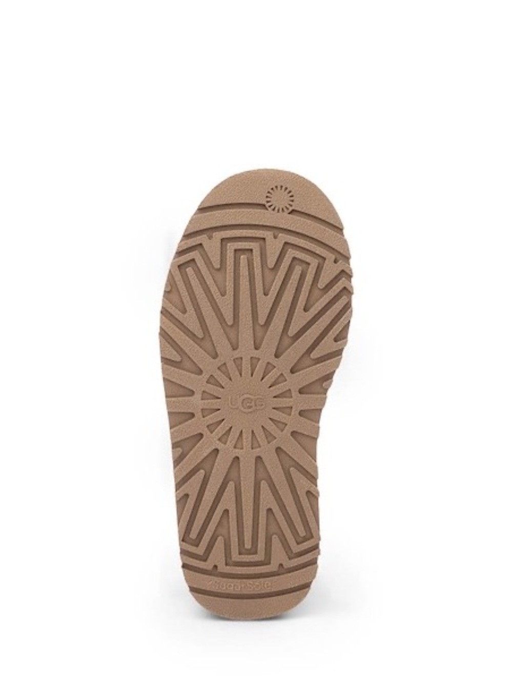 Brand New UGG Tazz Chestnut Suede Slip-On Mule with Red Trim - Picture 4 of 7